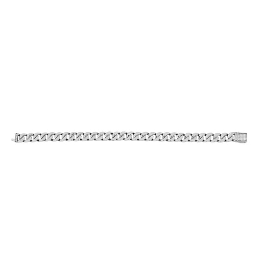 Titan Edge bracelet in silver for men featuring a bold, structured design with sleek edges – Aayraa