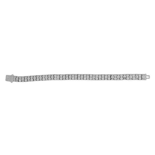 IronHex bracelet in silver for men featuring geometric hex link styling with a bold finish – Aayraa