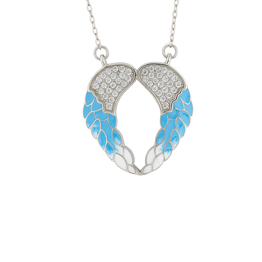 Celestial Tide Silver Pendant for Women