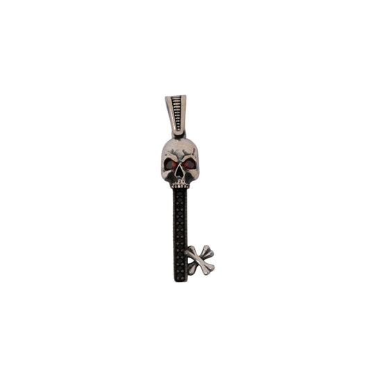 Crimson Gaze Skull Pendant Gothic pendant jewellery for men