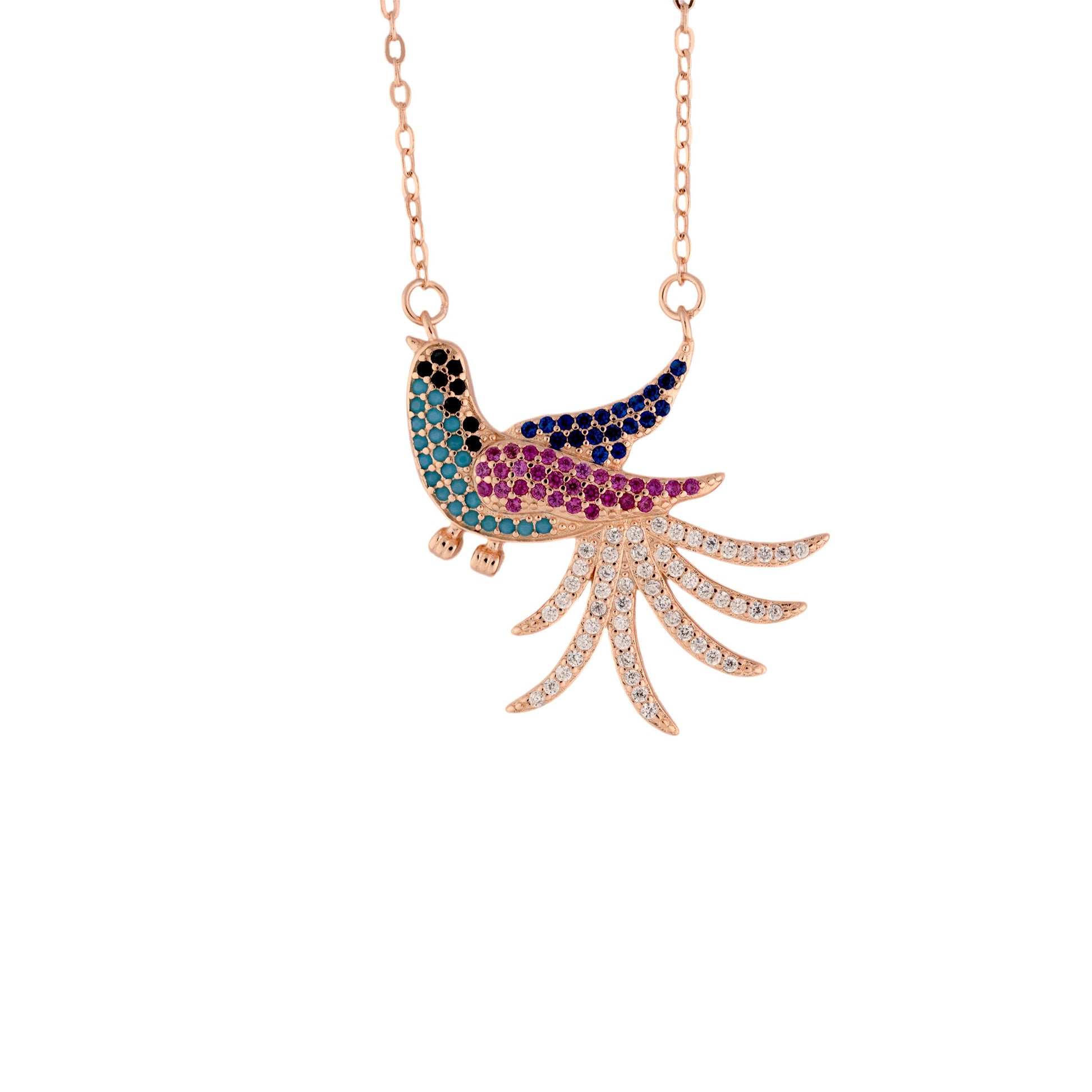 Elysian Flight Rose Gold Pendant for Women