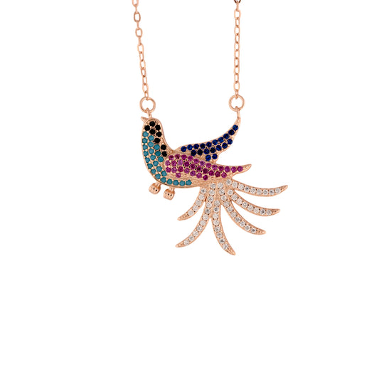Elysian Flight Rose Gold Pendant for Women