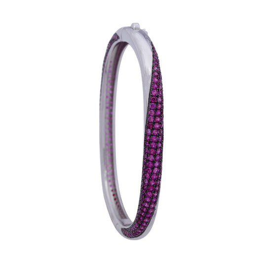 Rose Spiral Kada oxidised silver jewellary for women - Aayraa