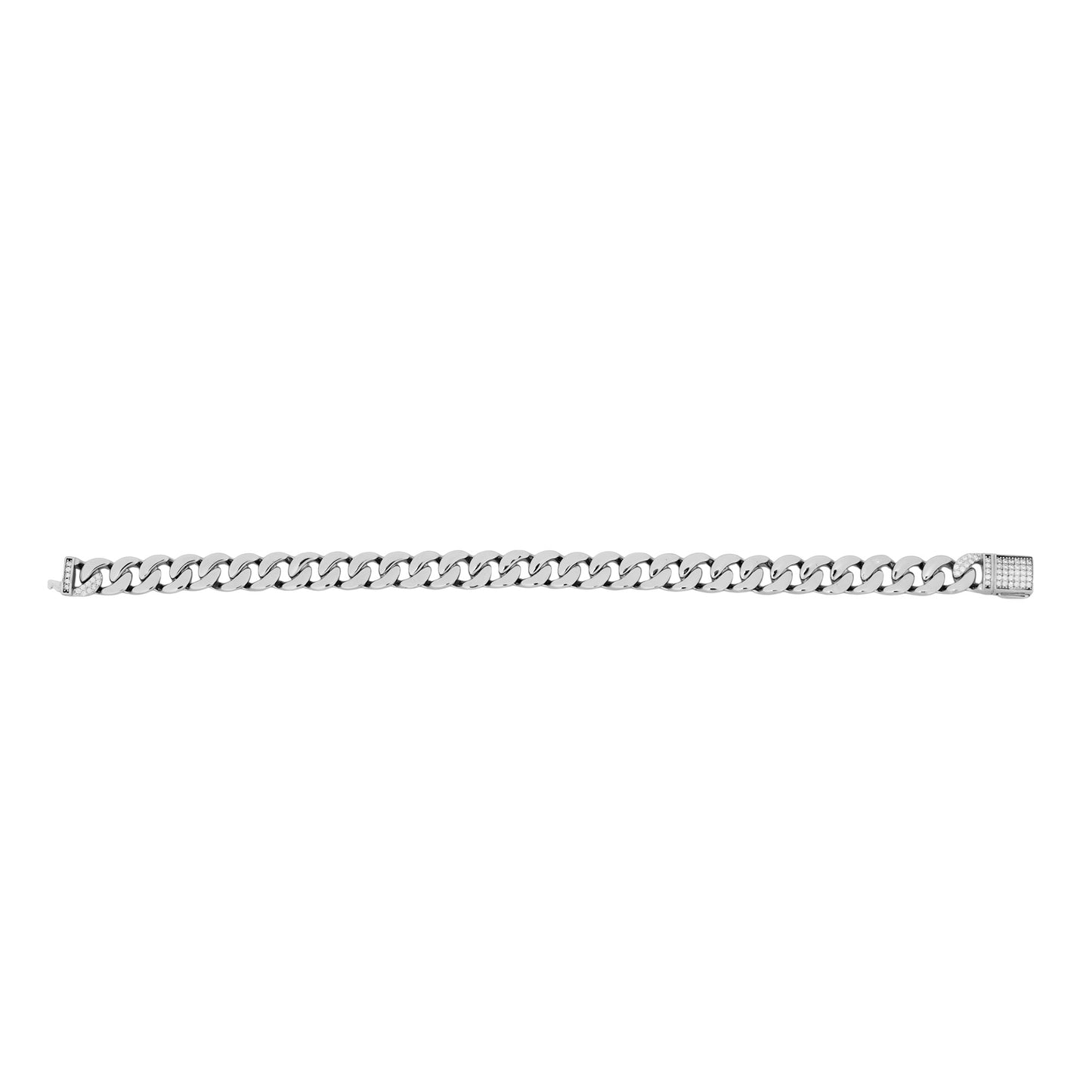 Titan Edge bracelet in silver for men featuring a bold, structured design with sleek edges – Aayraa
