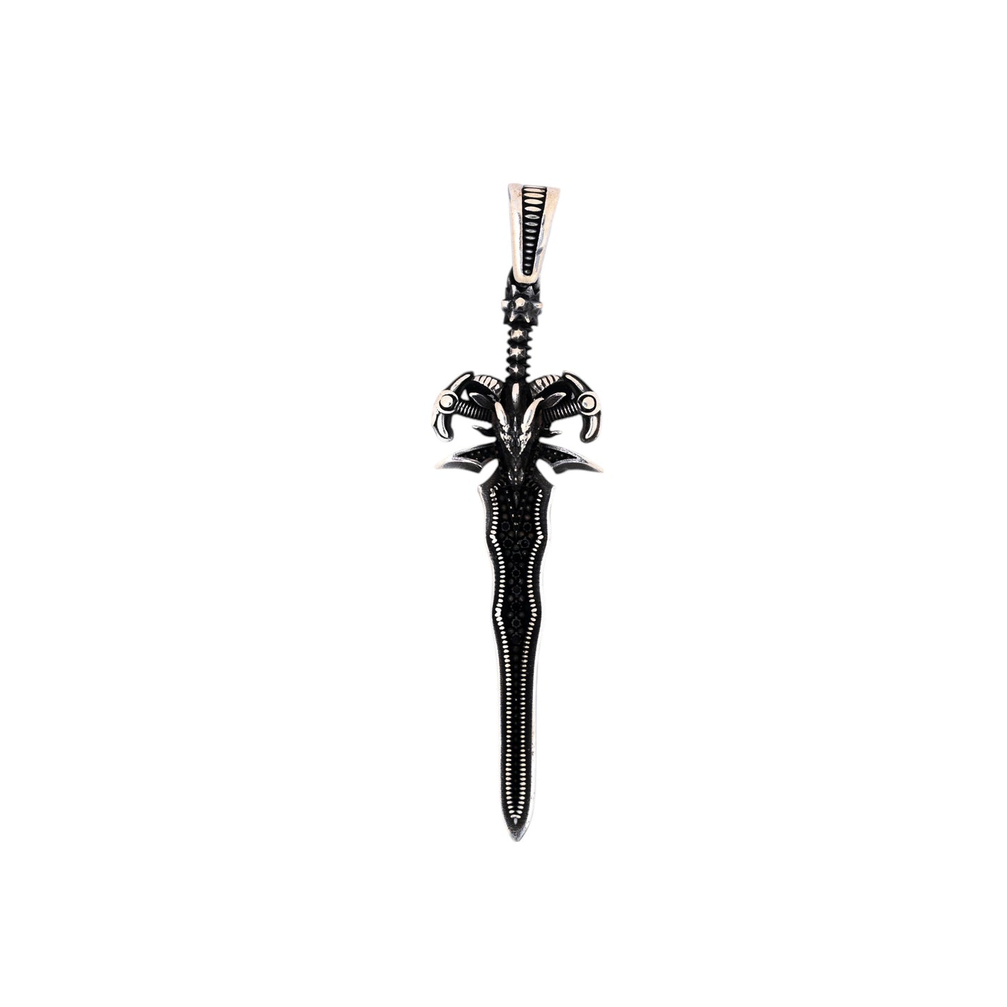 Ironhorn Blade Pendant Gothic pendant jewellery for men