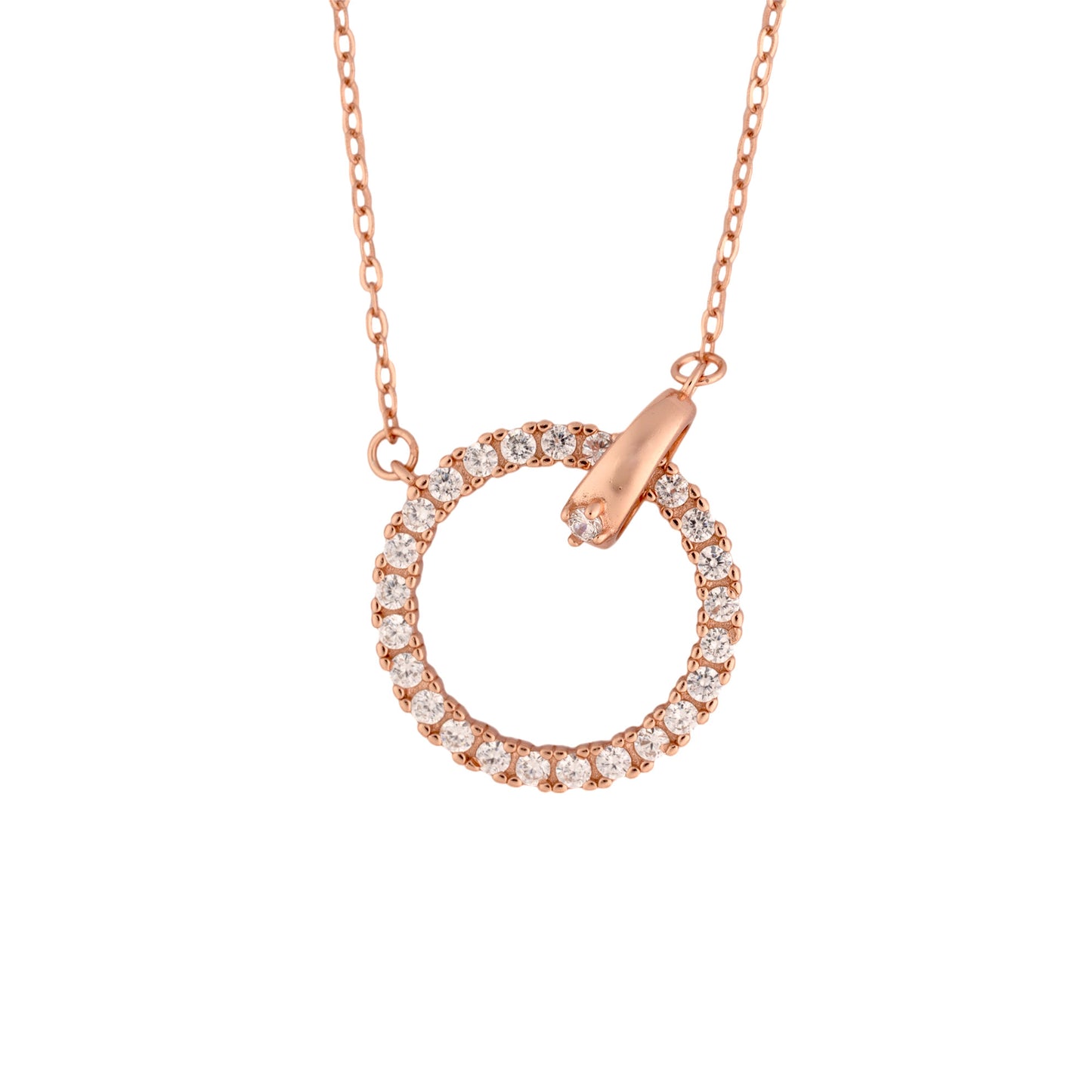 Celestia Loop Rose Gold Chain For Women 