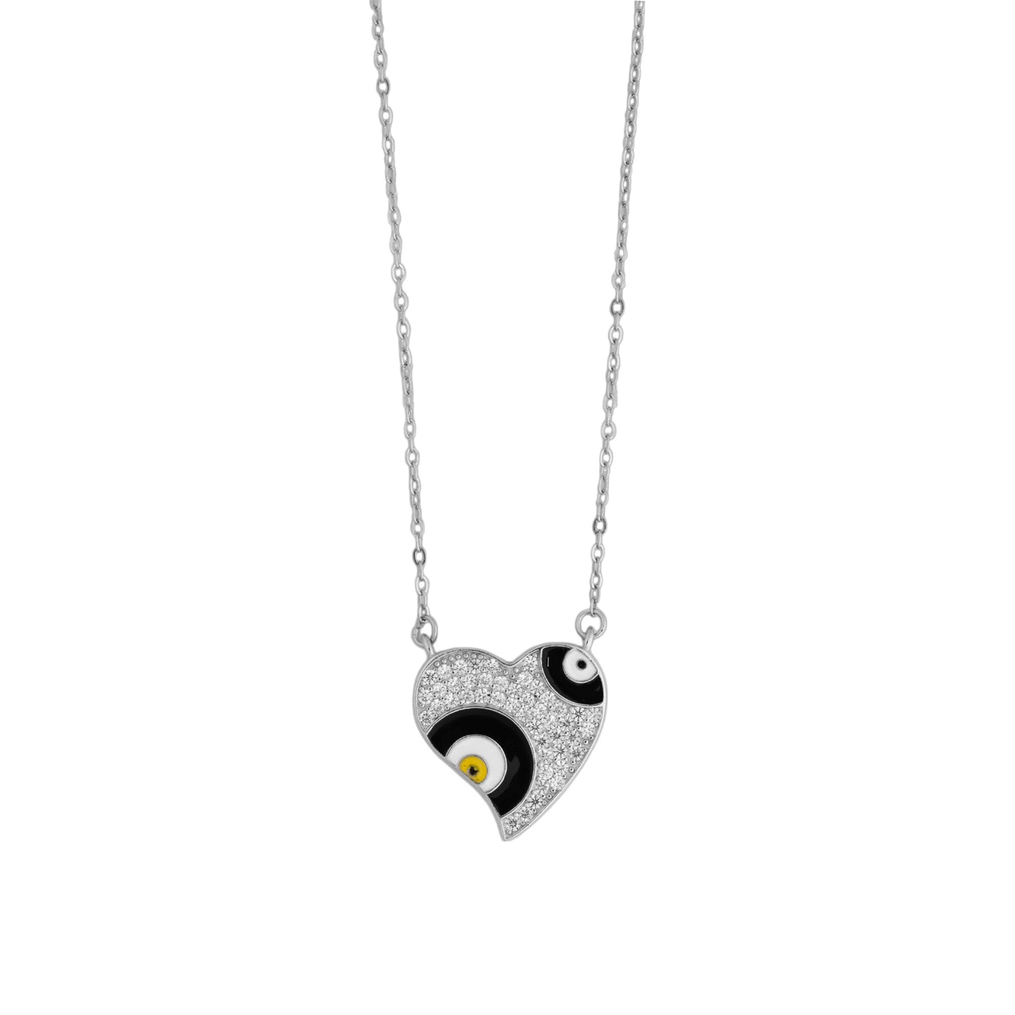 Eclipse of Love Silver Necklace Jewellery Pendant for Women