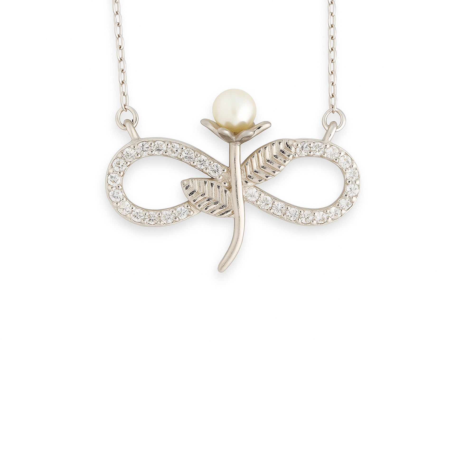 Eterna Bloom Silver Chain for Women