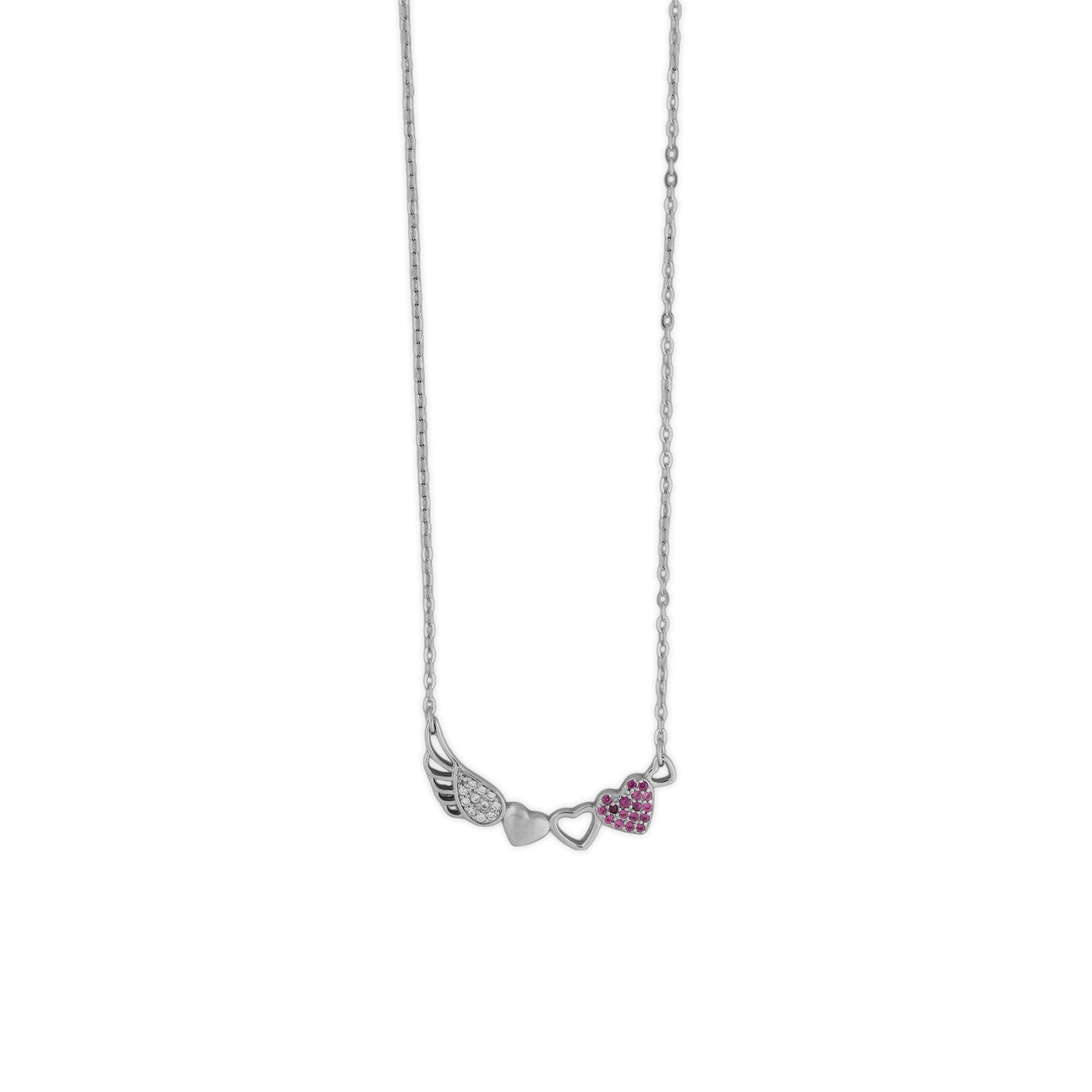 Hearts Aflutter Silver Jewellary Pendant for Women
