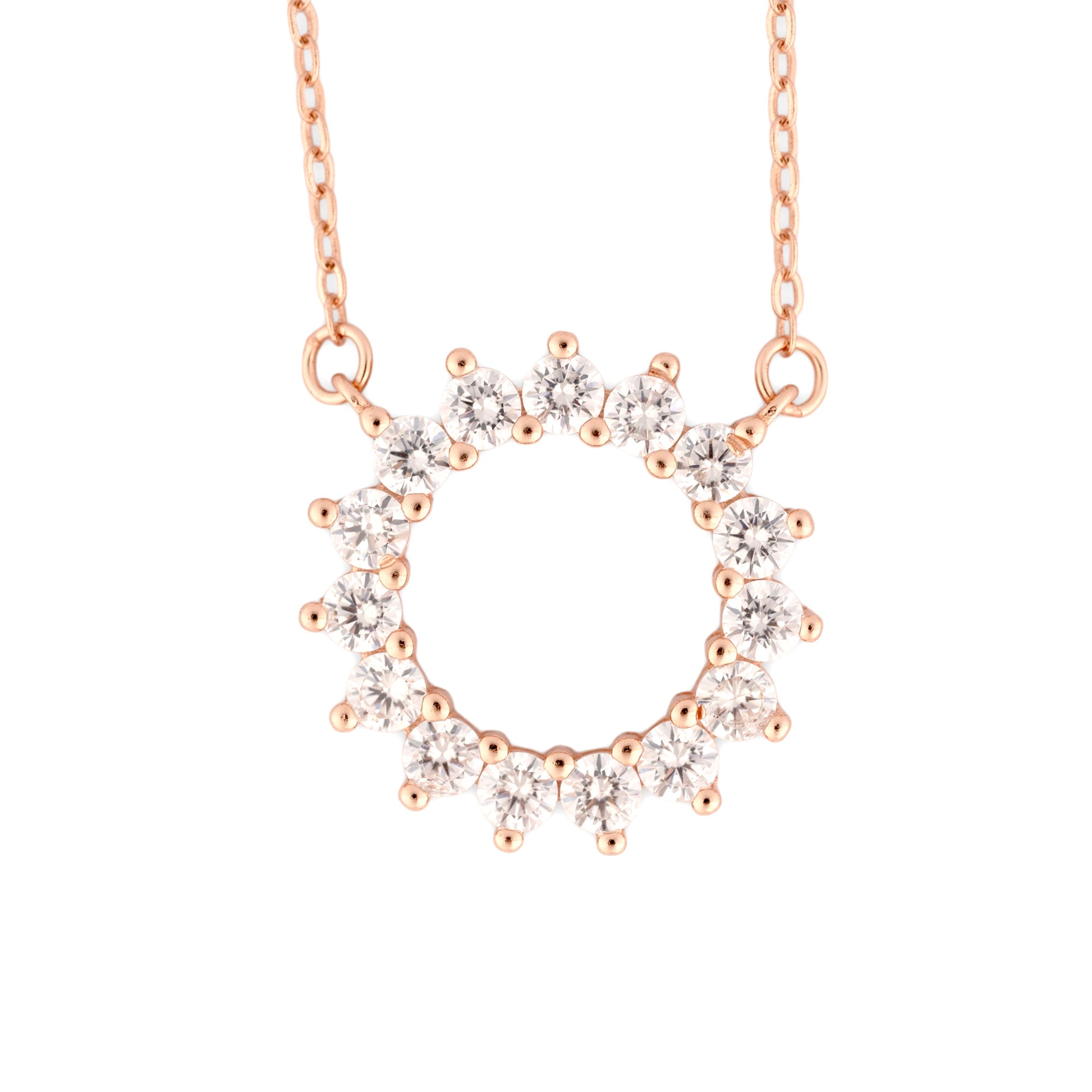 Lumiere Halo Rose Gold Chain for Women
