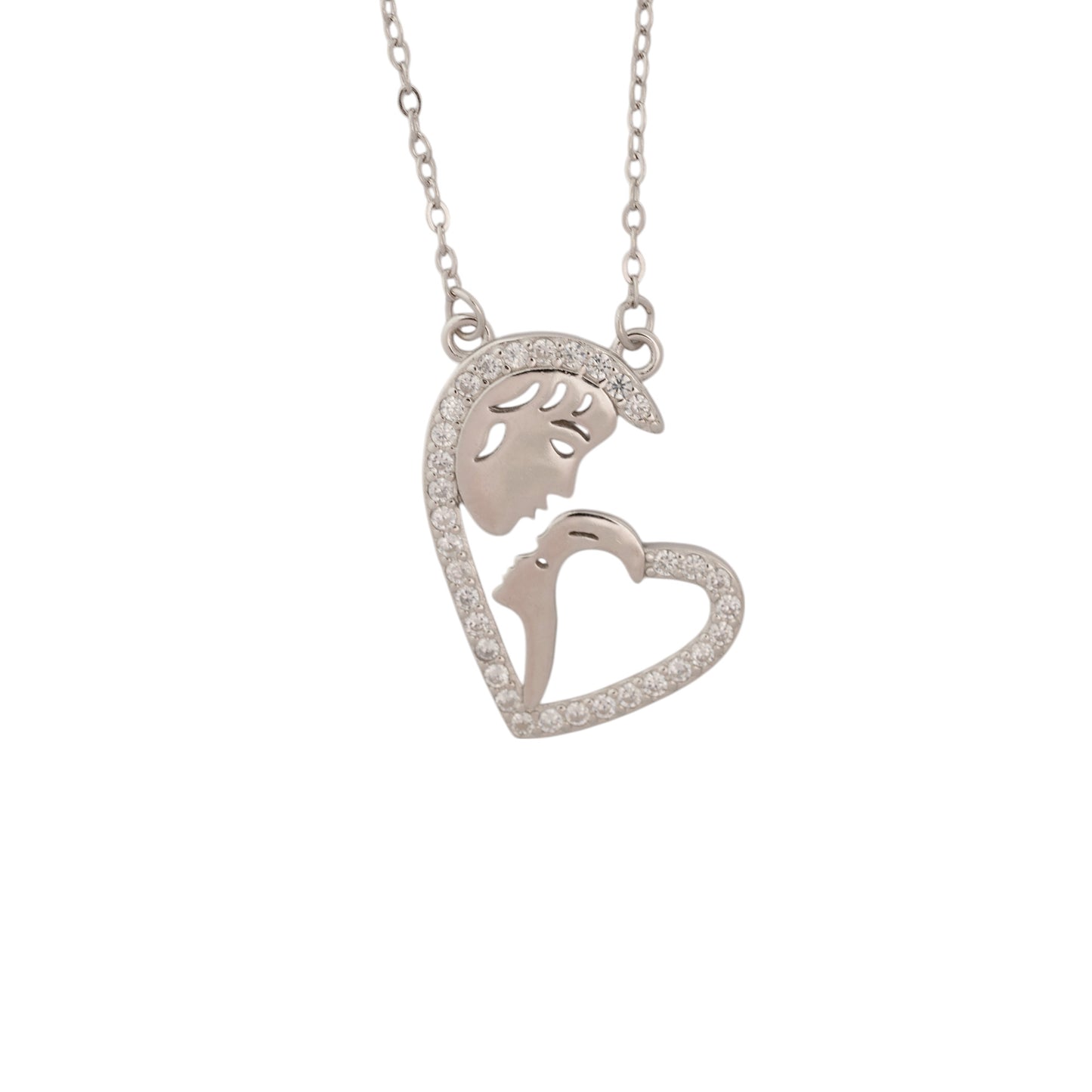 Promise in a Kiss Silver Pendant for Women