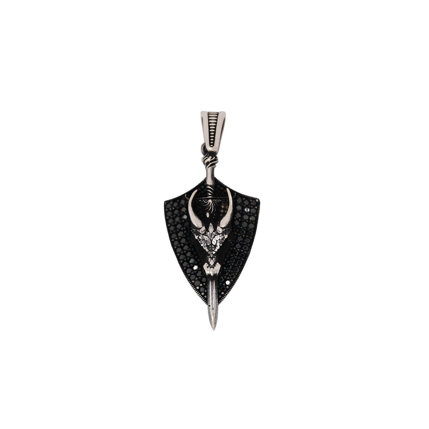 Warborn Crest Pendant Gothic pendant jewellery for men