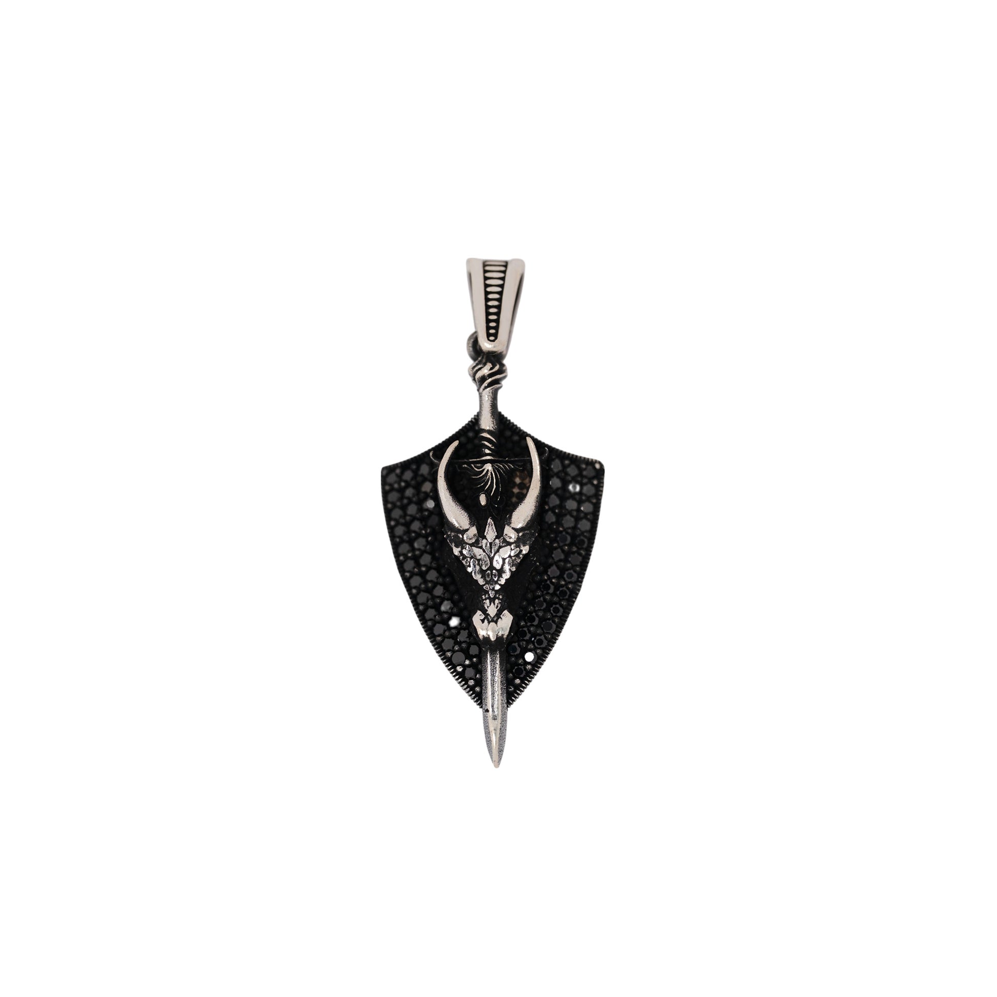 Warborn Crest Pendant Gothic pendant jewellery for men